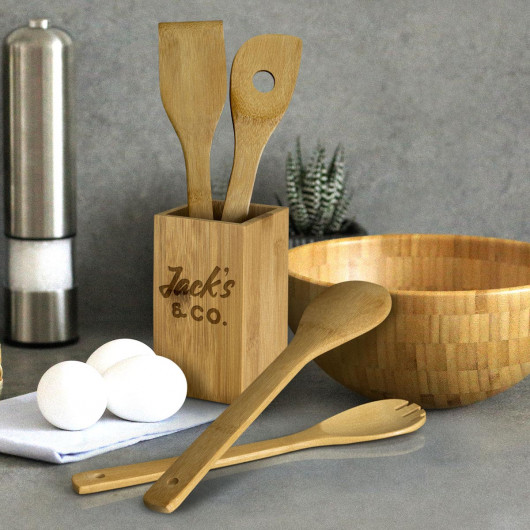 Bamboo Kitchen Utensils Lifestyle